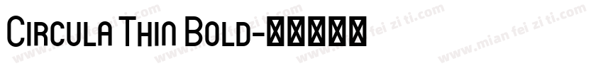 Circula Thin Bold字体转换